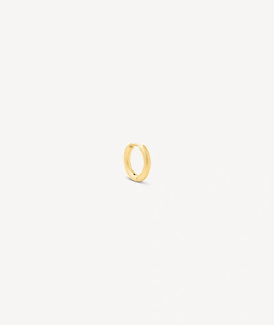 Boucle d'oreille créole dorée PARKER G M - YParis