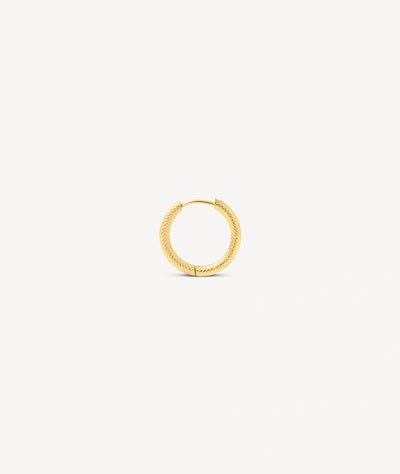 Boucle d'oreille créole dorée PARKER G XL - YParis