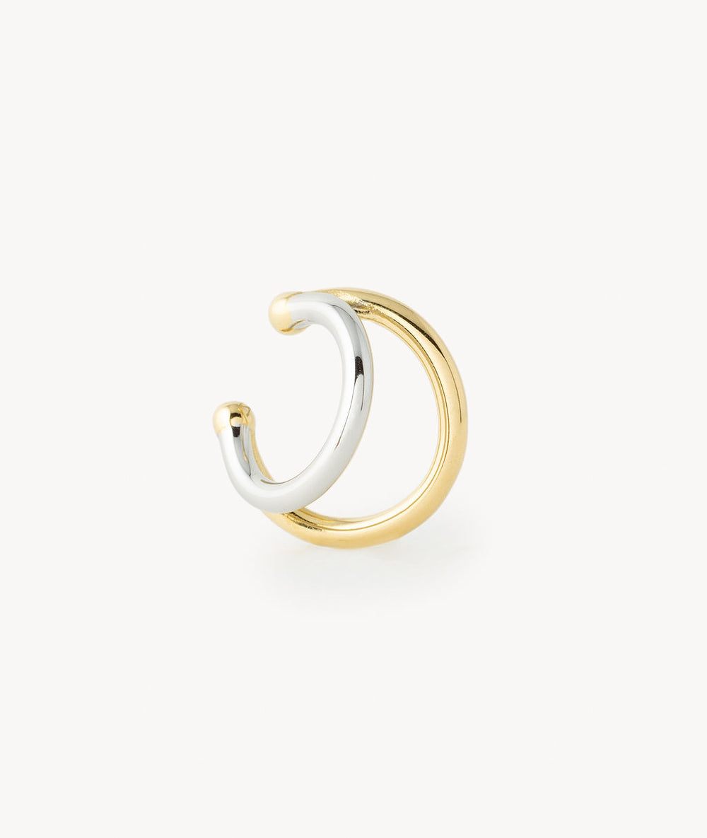 Ear cuff double bicolore Bully double Bi