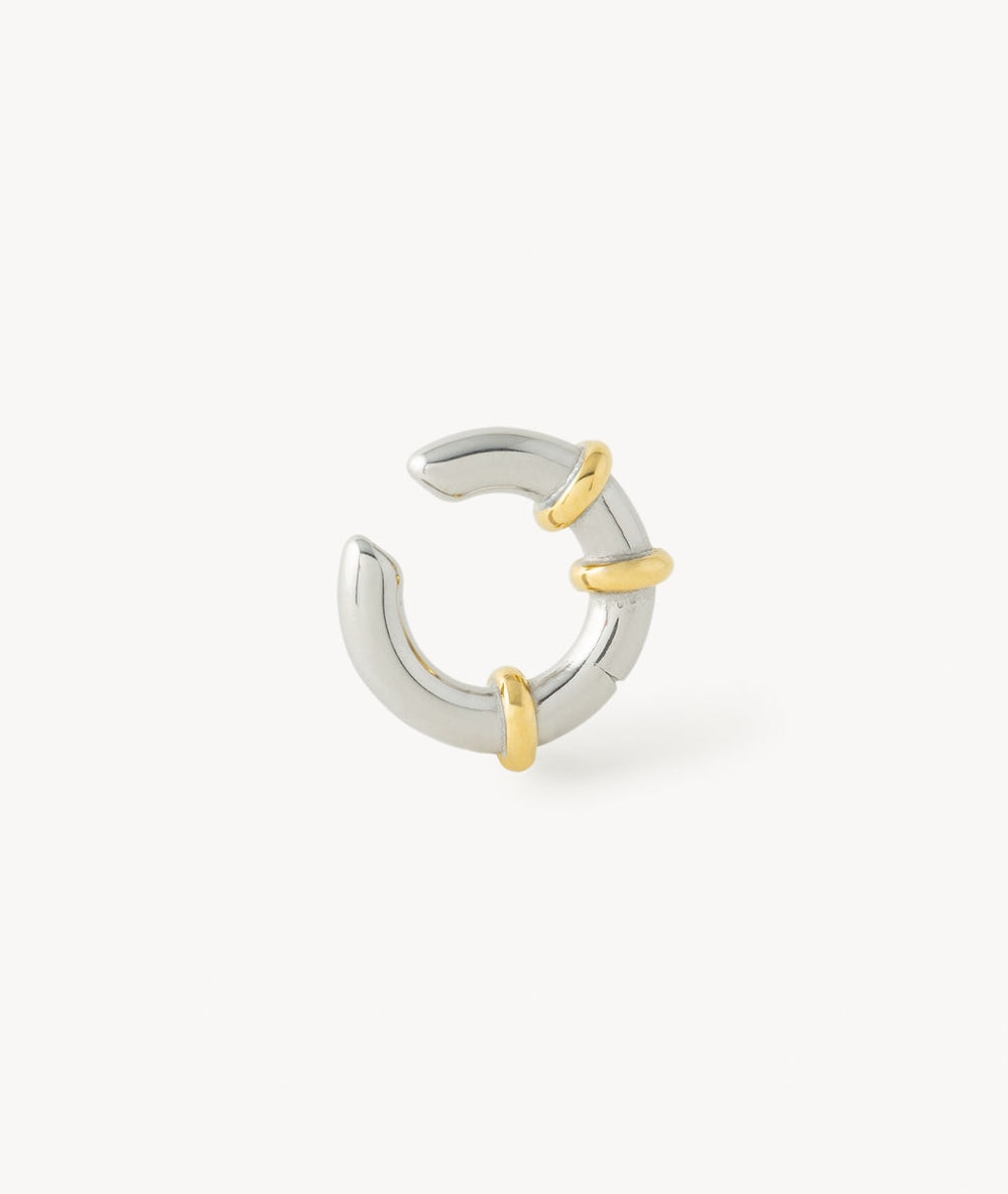 Ear cuff rond bicolore Elvin Bi