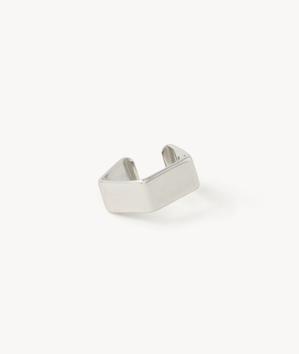 Ear cuff geometric shape silver Francis S
