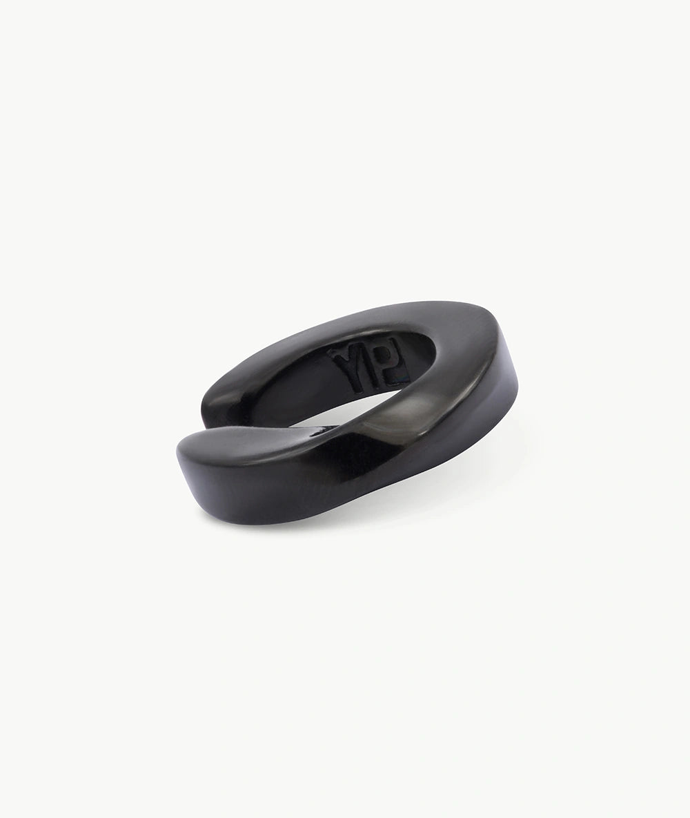 Ear cuff torsadé noir Honor M BL