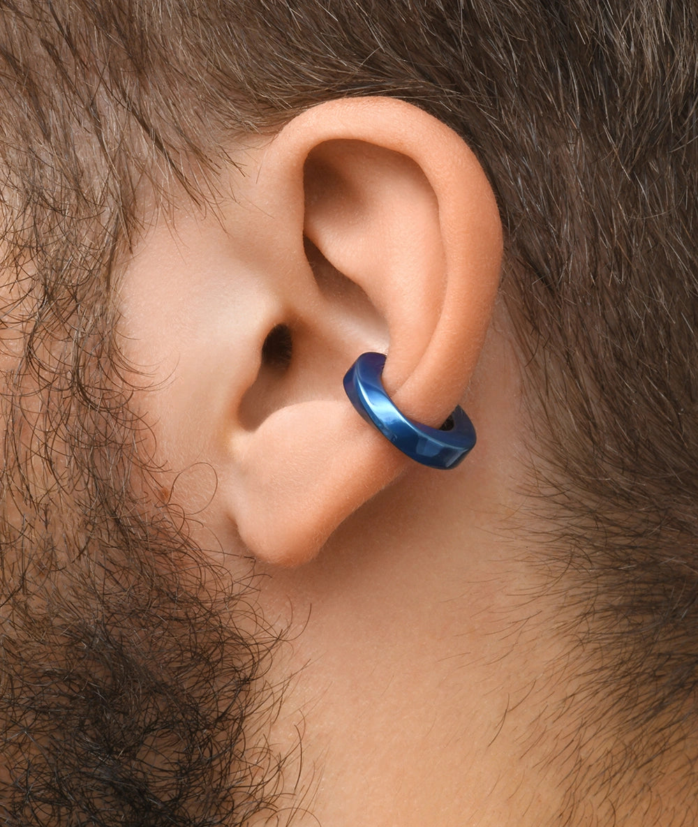 Ear cuff torsadé bleu Honor M MB