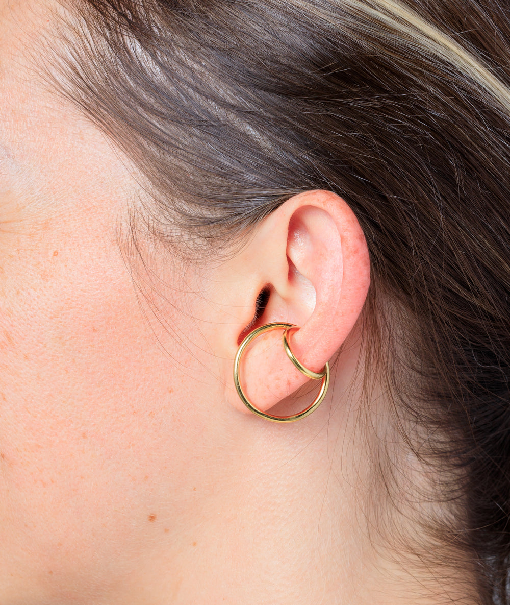 Lou G double gold ear cuff