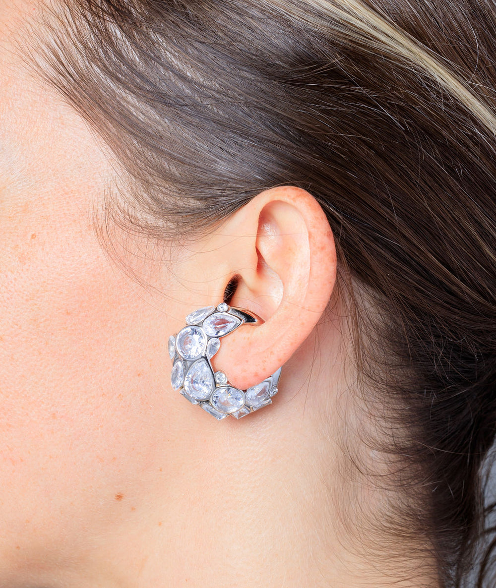Ear cuff stones silver Orion S