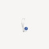 Boucle d'oreille argentée avec zircon bleu (gauche) LIF L S