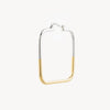Boucle d'oreille carrée bicolore Yael Bi