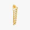 Skyler G gold chain pendant earring