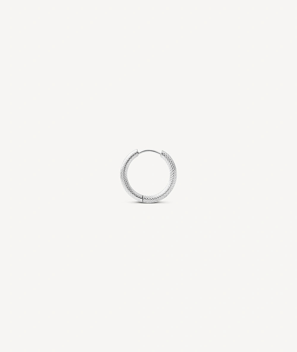 PARKER SL Silver Hoop Earrings