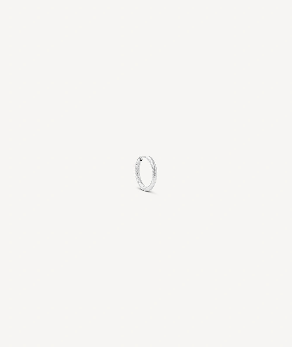 Boucle d'oreille créole argentée PARKER S S