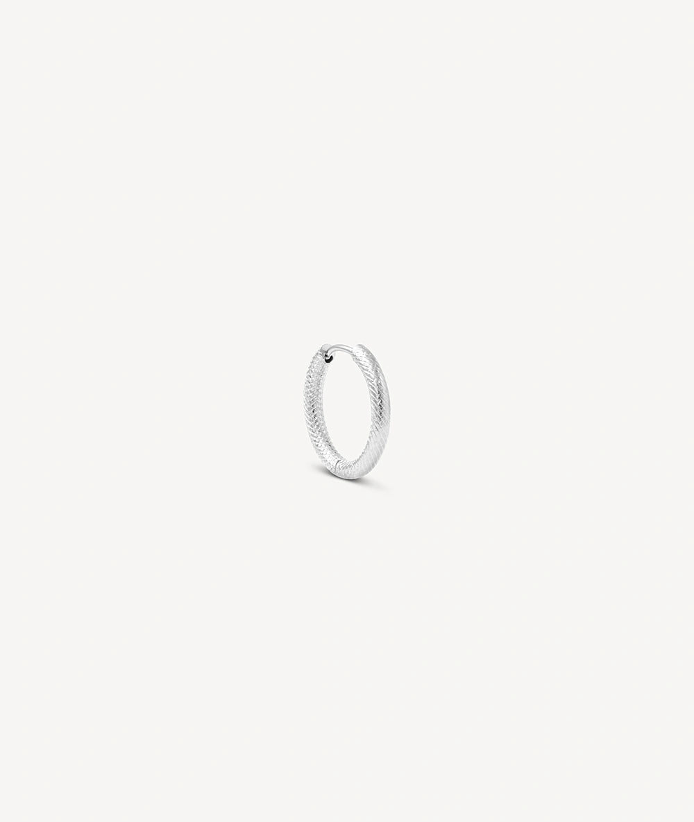 PARKER S XL Silver Hoop Earrings