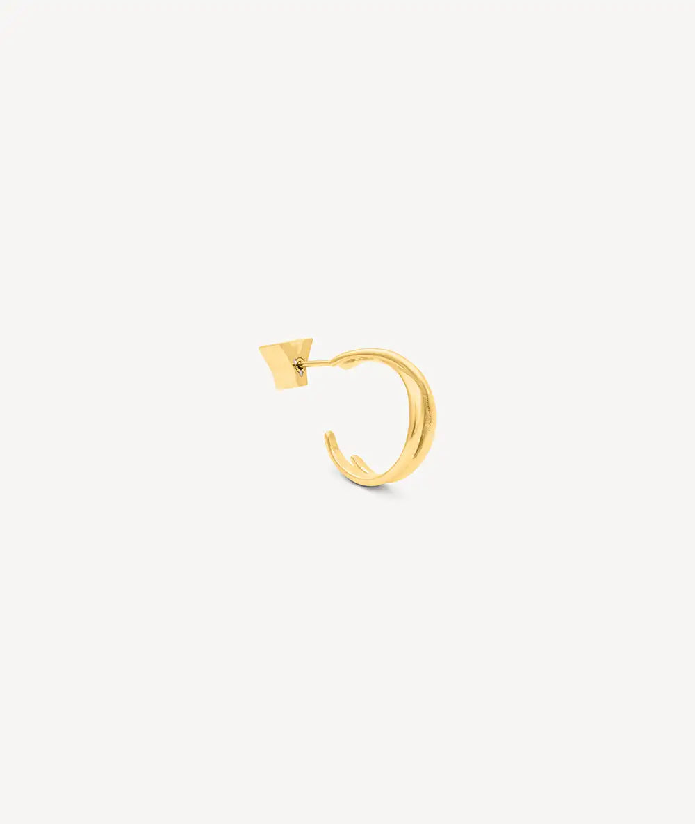 Boucle d'oreille créole doré ANJA S G