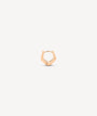 Boucle d'oreille créole géométrique or rose OTO RG