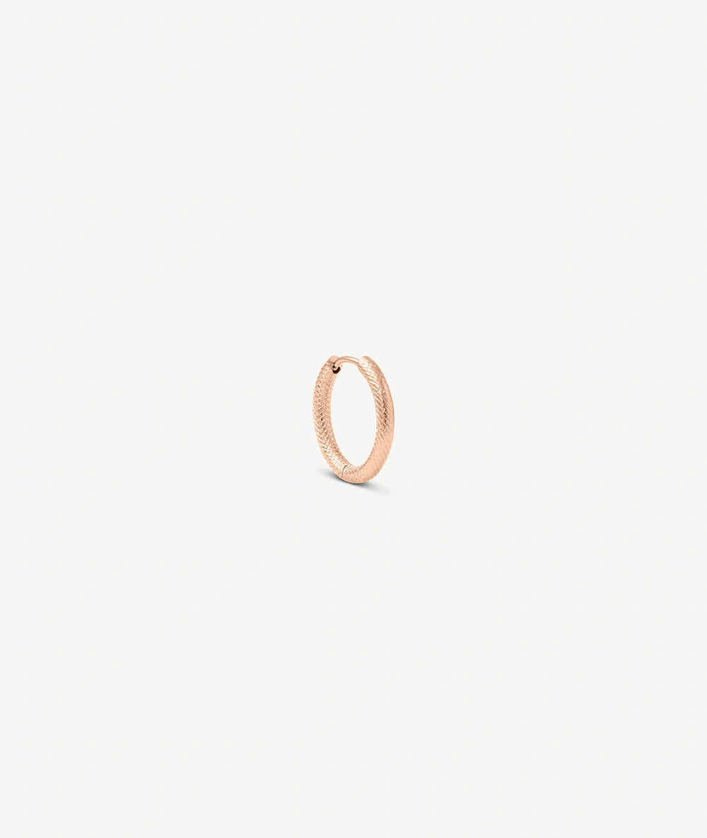 PARKER RG L Rose Gold Hoop Earrings