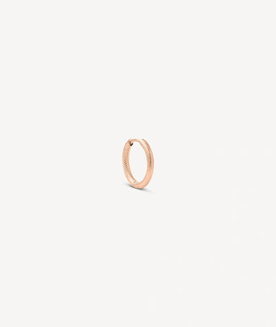 Boucle d'oreille créole or rose PARKER RG L - YParis