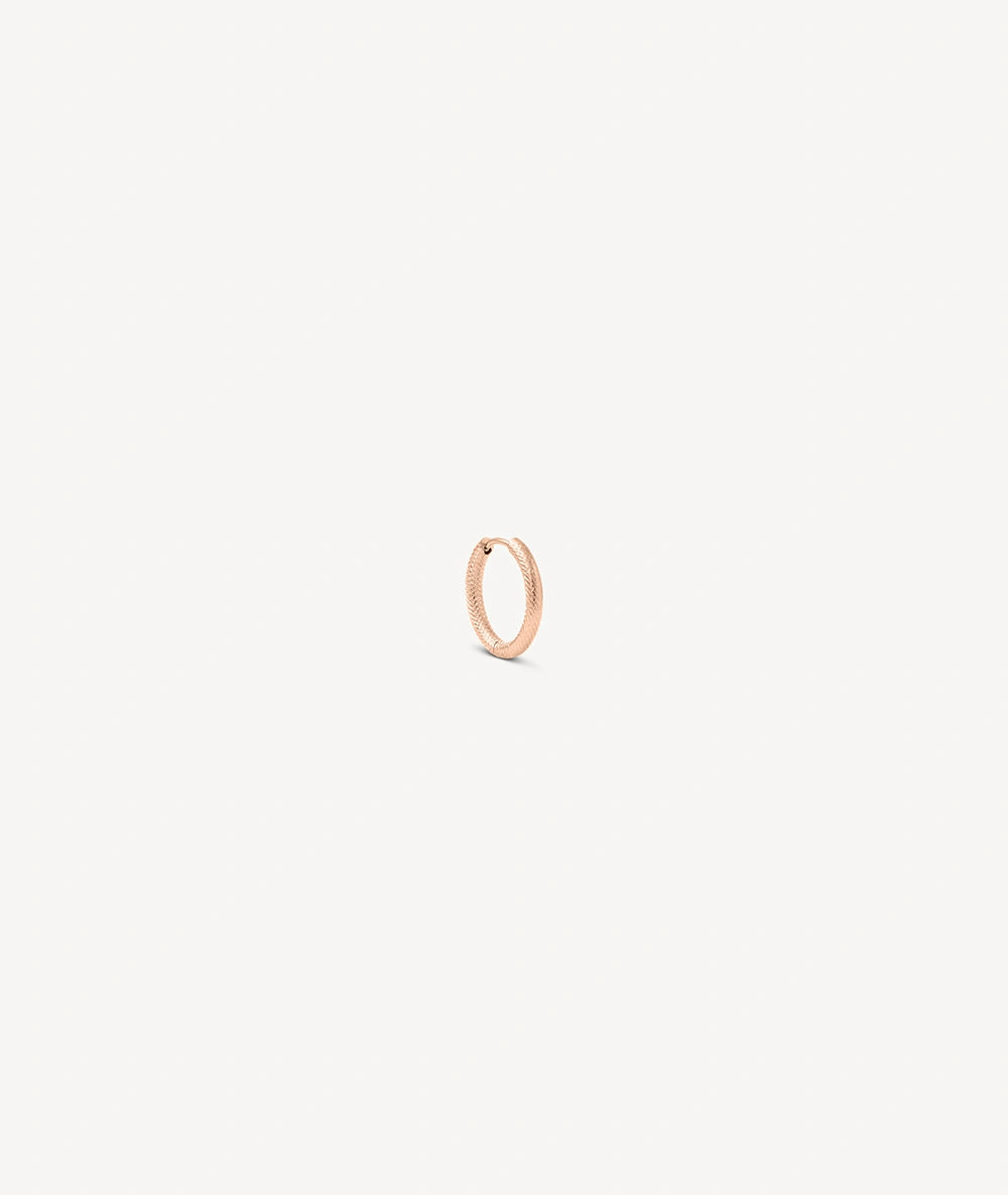 Boucle d'oreille créole or rose PARKER RG S