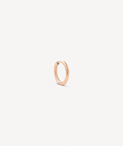 Boucle d'oreille créole or rose PARKER RG XL - YParis