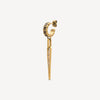 Vintage-style gold-tone drop earring AKUMA VG