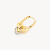Boucle d'oreille pendante cadenas cœur Passion Bi