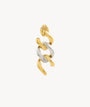 earring pendant rigid chain two-tone Jule Bi