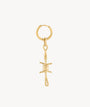 Berlin G gold pendant earring