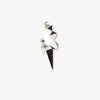 Iggy G gold and red stud earrings