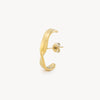 Boucle d'oreille torsade dorée Carter G