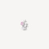 Ear cuff argenté et zircon rose étoile KOTORI POP S