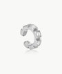 Ear cuff argenté et zirconiums Loki L S