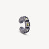 Ear cuff argenté et zircons olive effet vintage Dibba L VS
