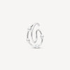 Silver rounded ear cuff with SUGAR S balls