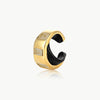 Two-tone ear cuff with brown zirconia Draco GB