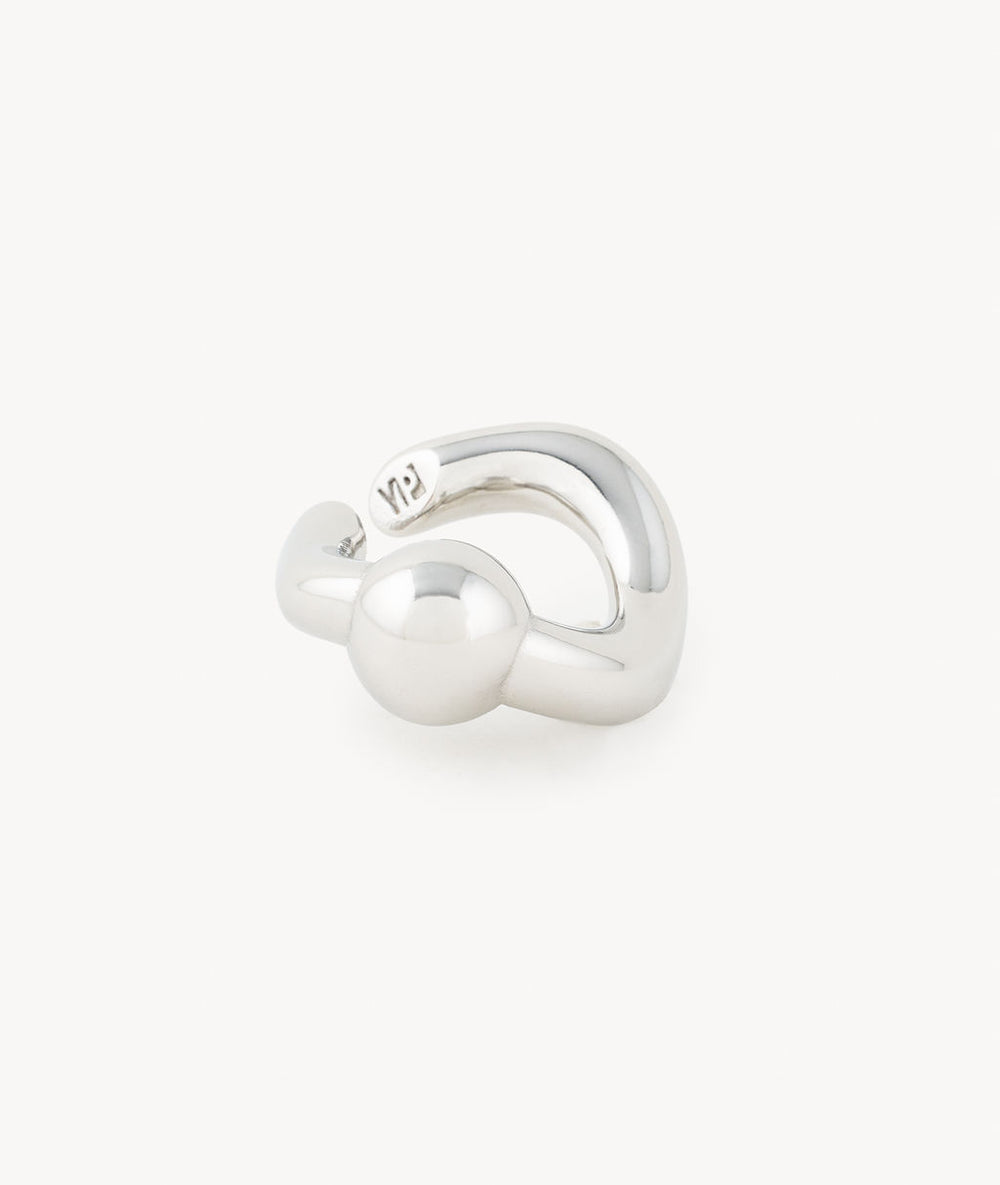 Ear cuff boule argenté Curl S