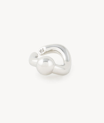 Ear cuff boule argenté Curl S - YParis