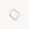 Ear cuff carré bicolore Ashley Bi