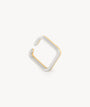 Ear cuff carré bicolore Ashley Bi