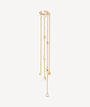 Ear cuff chaînes pendantes doré et zirconiums Colby G