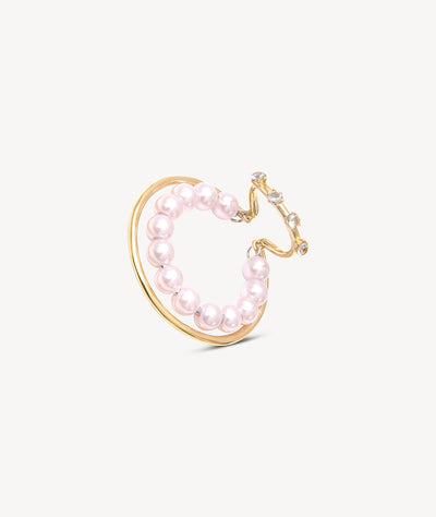 Ear cuff créole triple doré et perles d'eau douce Misty G - YParis