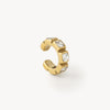 Loki S silver and zirconium ear cuff