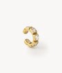 Loki S silver and zirconium ear cuff