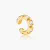 Loki S silver and zirconium ear cuff