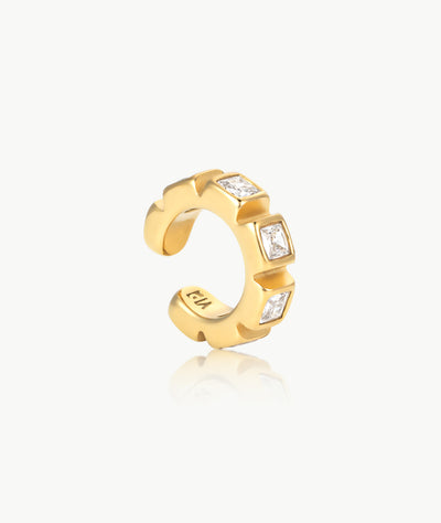 Ear cuff doré et zirconiums Loki L G - YParis