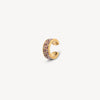 Ear cuff doré et zirconiums orange et champagne effet vintage GEMMA VG 4,5mm
