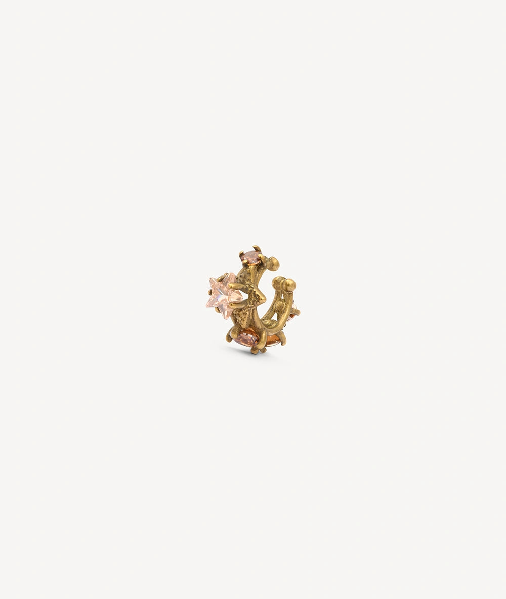 Ear cuff doré et zircons étoile effet vintage KOTORI VG