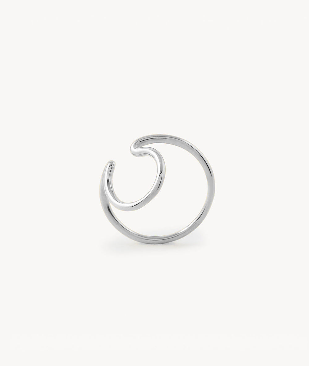 Ear cuff double argenté Lou S
