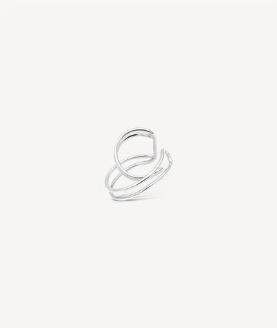Ear cuff double argenté VENUS S - YParis
