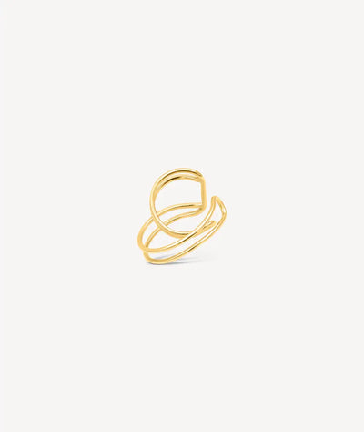 Ear cuff double doré VENUS G - YParis