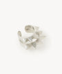 Ear cuff double piques argenté Pike double S