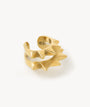 Ear cuff double piques doré Pike Double G