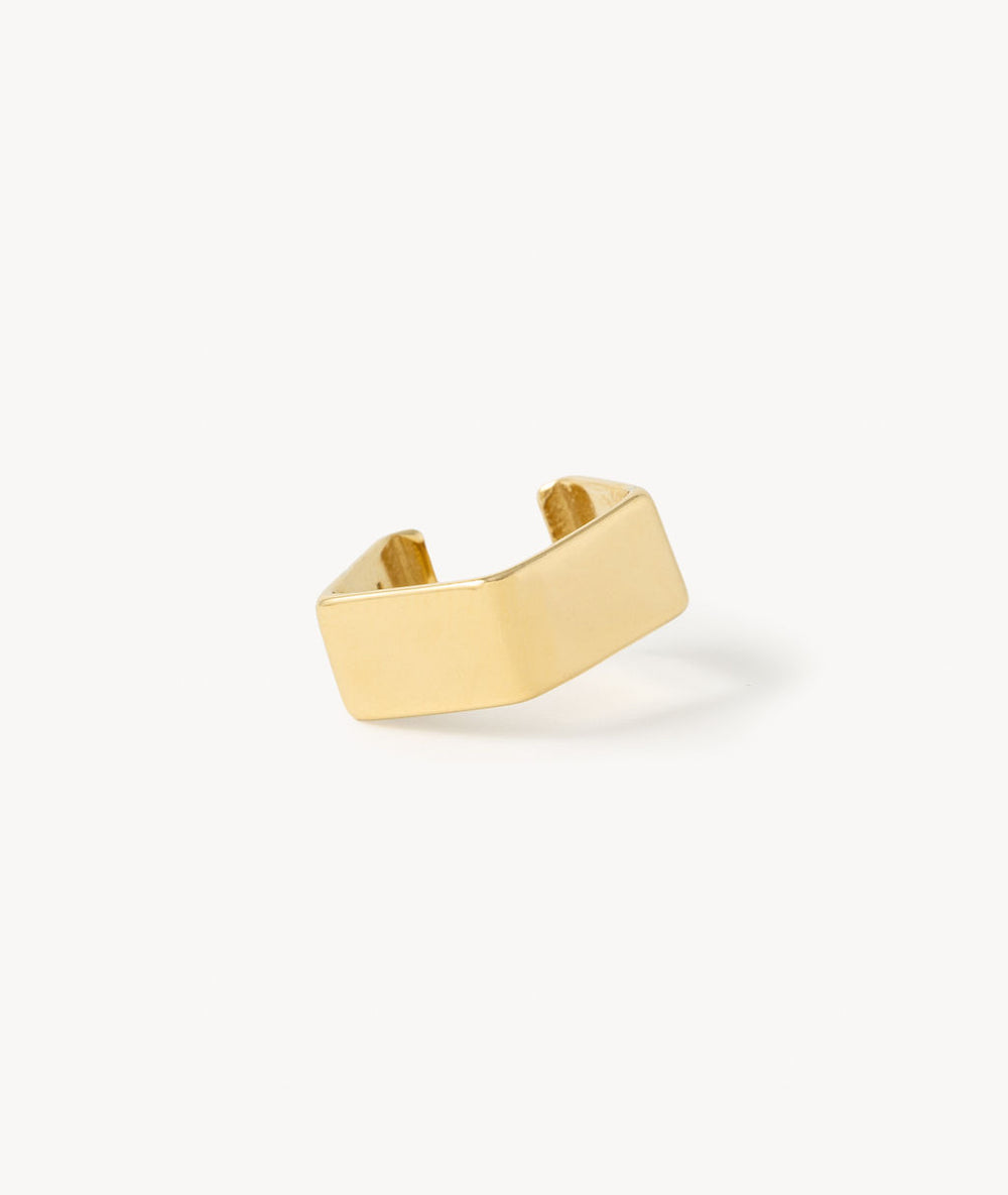 Gold geometric ear cuff Francis G